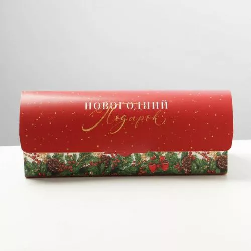 Коробка для рулетов "Подарок", 9*9*24,5см