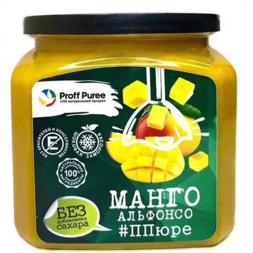 Пюре замороженное Манго Proff Puree (Без сахара), 500г