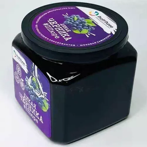 Пюре замороженное Черника Дикая Proff Puree, 500г фото 2