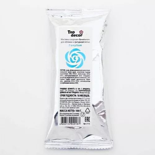 Мастика Голубая "Топ - Продукт", 100г