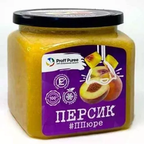 Пюре замороженное Персик Proff Puree, 500г
