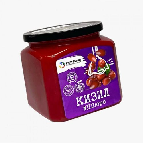 Пюре замороженное Кизил Proff Puree, 500г