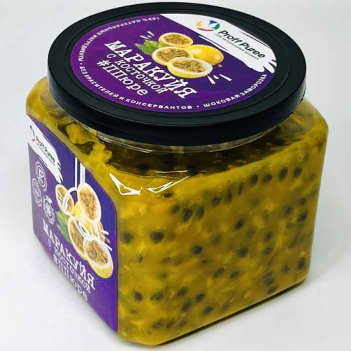 Пюре замороженное Маракуйя с косточкой Proff Puree, 500г фото 2
