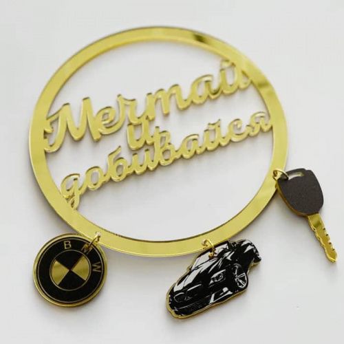 Зеркальный акриловый топпер "Мечтай и добивайся"