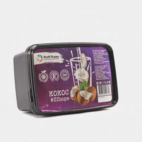 Пюре замороженное Кокос Proff Puree, 1кг.