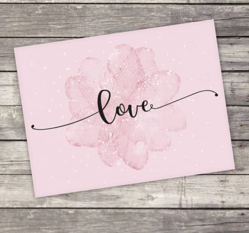 Открытка комплимент "Love", 8*6см