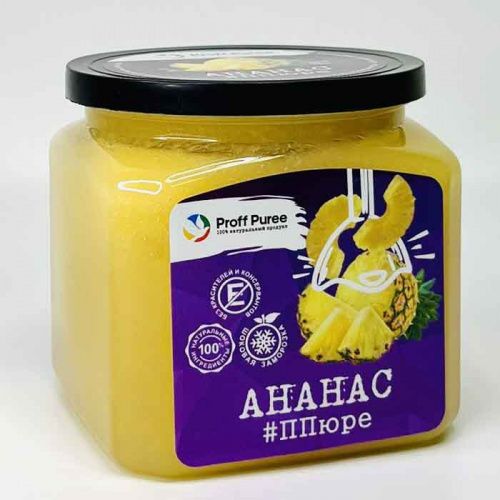 Пюре замороженное Ананас Proff Puree, 500г Пюре замороженное Ананас Proff Puree, 500г