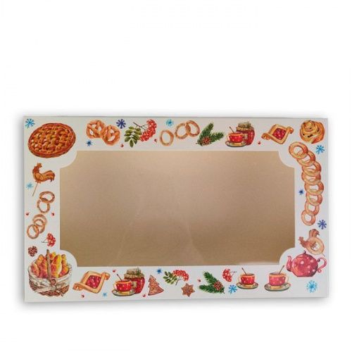 Коробка под зефир "Бараночки" 25*15*7см