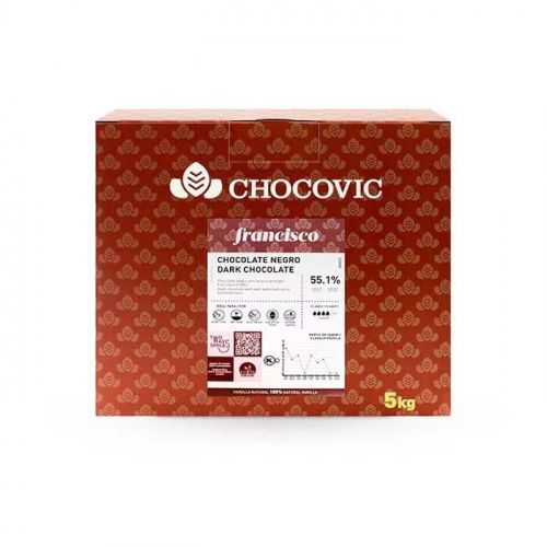 Шоколад Chocovic Темный 55,1%, 5кг.