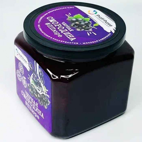Пюре замороженное Черная смородина Proff Puree, 500г фото 2