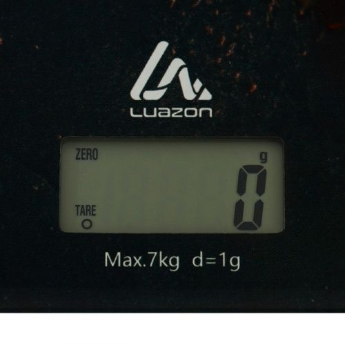 Весы электронные кухонные, 7кг, стекло Luazon LVK-702 Черешня фото 2