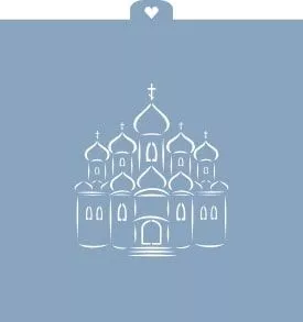 Трафарет "Храм" Трафарет "Храм"